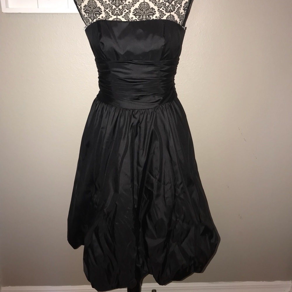David’s Bridal 🖤 black taffeta cocktail dress